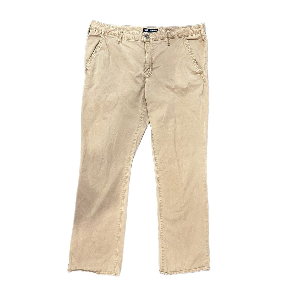 BKE Tyler Straight Khaki Pants Mens 40x32 Tan‎ Cotton Blend Chinos FPC6105R